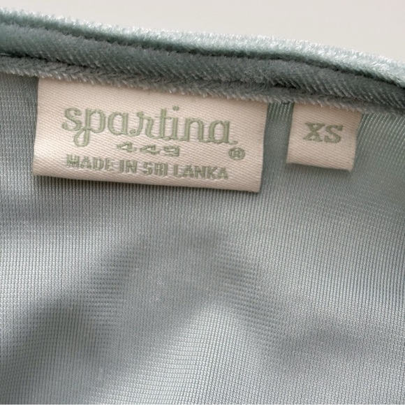 Spartina 449 Cassi Velvet Wrap Top XS Blue Surf - Picture 5 of 8